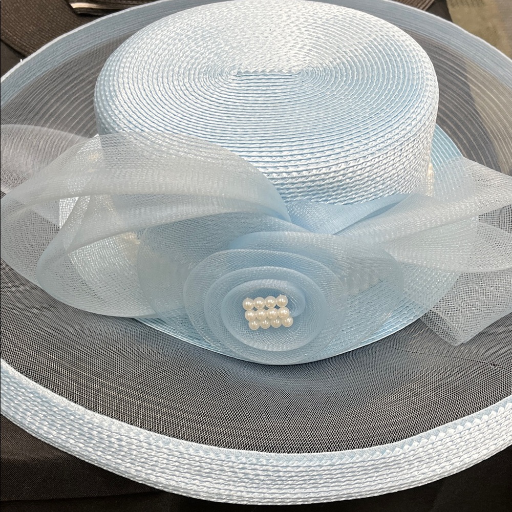 Elegant Light Blue Women's Hat